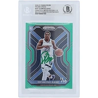 Desmond Bane Memphis Grizzlies Autographed 2020-21 Panini Prizm Green Prizm #297 #/10 Beckett Fanatics Witnessed Authenticated Rookie Card