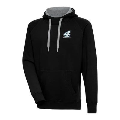 Men's Antigua Black Josh Berry Victory Pullover Hoodie