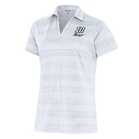 Women's Antigua White Noah Gragson Compass Polo
