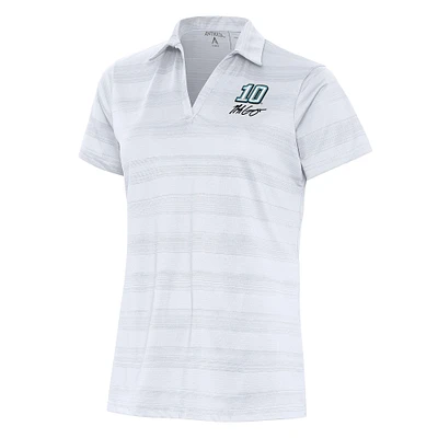 Women's Antigua White Noah Gragson Compass Polo