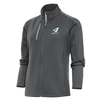 Women's Antigua Charcoal Josh Berry Generation Full-Zip Jacket