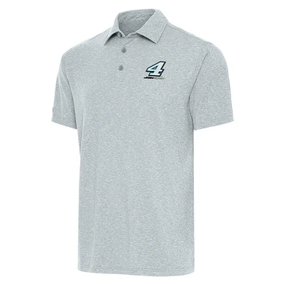 Men's Antigua Heather Gray Josh Berry Par 3 Polo
