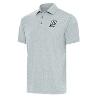 Men's Antigua Heather Gray Noah Gragson Par 3 Polo