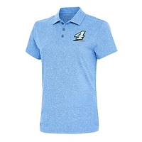Women's Antigua Heather Powder Blue Josh Berry Motivated Polo