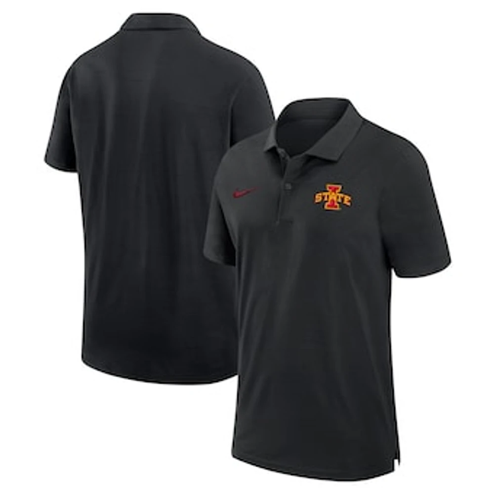 Men's Nike Black Iowa State Cyclones Performance Polo