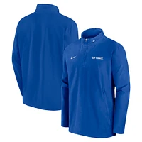 Men's Nike Royal Air Force Falcons 2024 Sideline Coach Quarter-Zip Hoodie Jacket