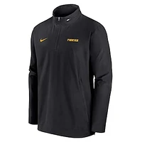 Men's Nike Black Missouri Tigers 2024 Sideline Coach Quarter-Zip Hoodie Jacket