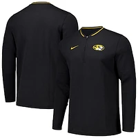 Men's Nike Black Missouri Tigers Coaches Quarter-Zip Jacket