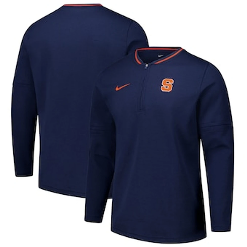 Men's Nike Navy Syracuse Orange Coaches Quarter-Zip Jacket