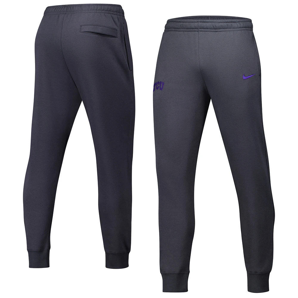 Men's Nike Anthracite TCU Horned Frogs Club Fleece Pants