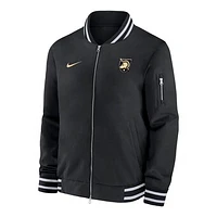 Men's Nike  Black Army Knights Full-Zip Bomber Jacket