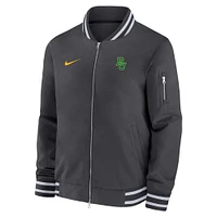 Men's Nike  Anthracite Baylor Bears Full-Zip Bomber Jacket