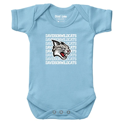 Newborn & Infant Chad Jake Light Blue Davidson Wildcats Retro Bodysuit