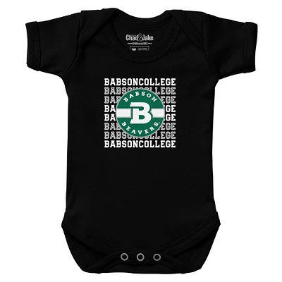 Newborn & Infant Chad Jake Black Babson Beavers Retro Bodysuit