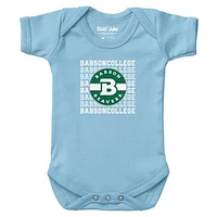 Newborn & Infant Chad Jake Light Blue Babson Beavers Retro Bodysuit