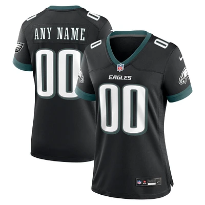 Women's Nike Black Philadelphia Eagles Alternate Custom Game Jersey