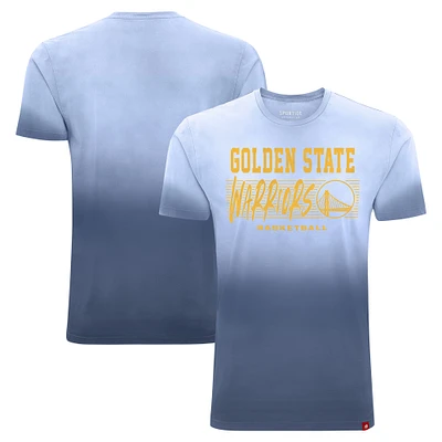 Unisex Sportiqe Royal Golden State Warriors Bingham Sun-Fade T-Shirt