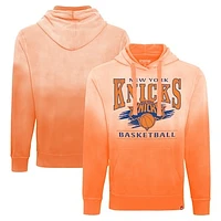 Unisex Sportiqe Orange New York Knicks Blake Sun-Fade Pullover Hoodie