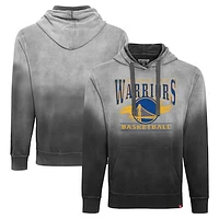 Unisex Sportiqe Black Golden State Warriors Blake Sun-Fade Pullover Hoodie