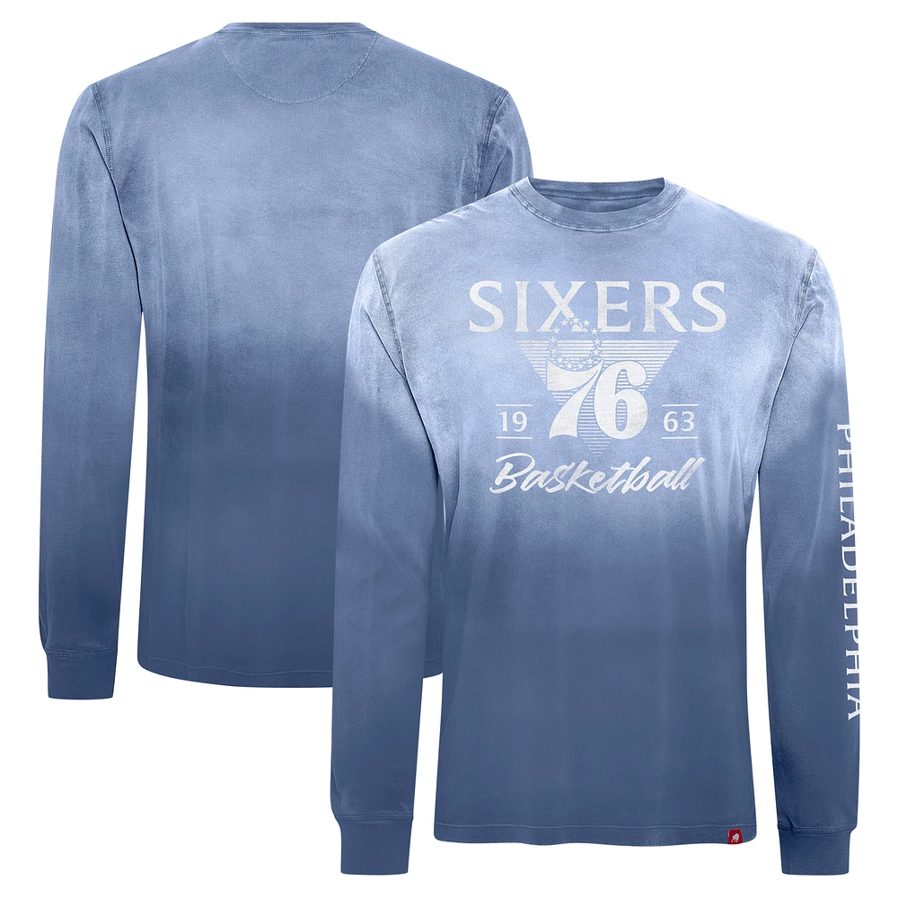 Unisex Sportiqe Royal Philadelphia 76ers Mohave Sun-Dipped Long Sleeve T-Shirt