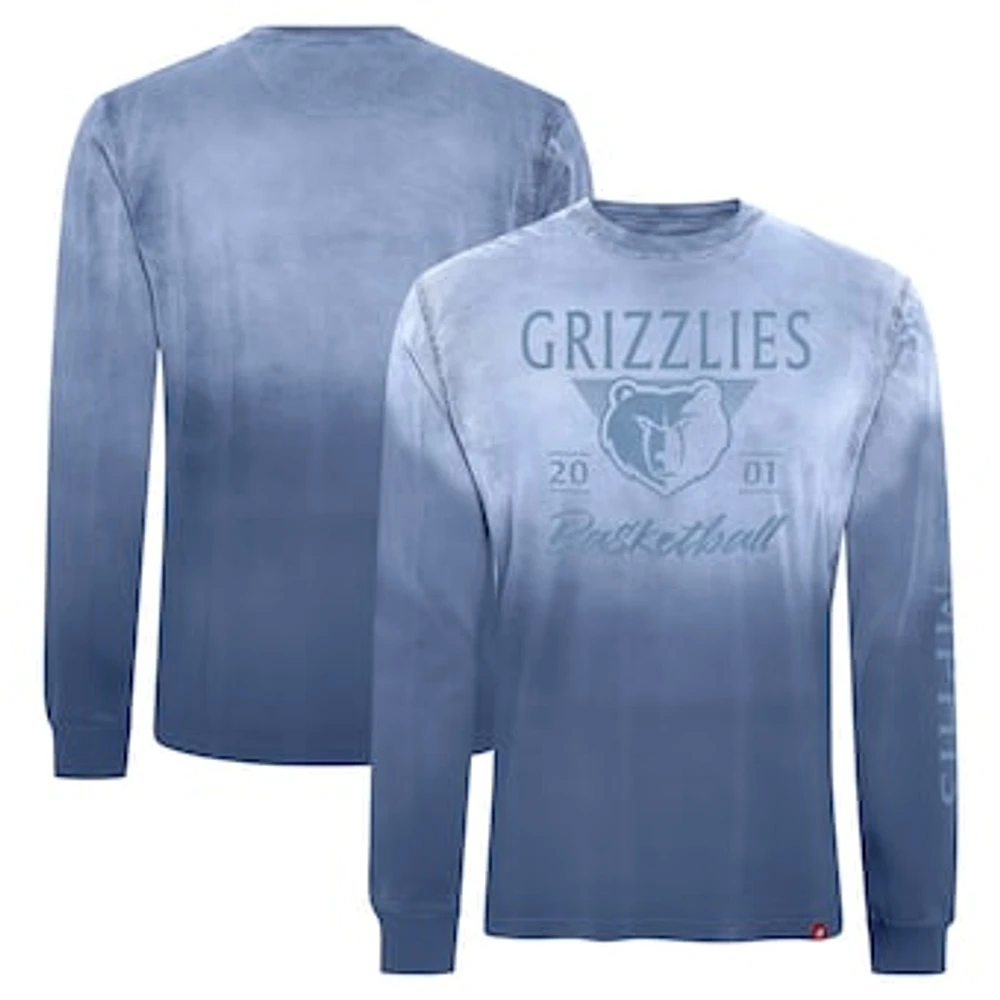 Unisex Sportiqe Blue Memphis Grizzlies Mohave Sun-Dipped Long Sleeve T-Shirt