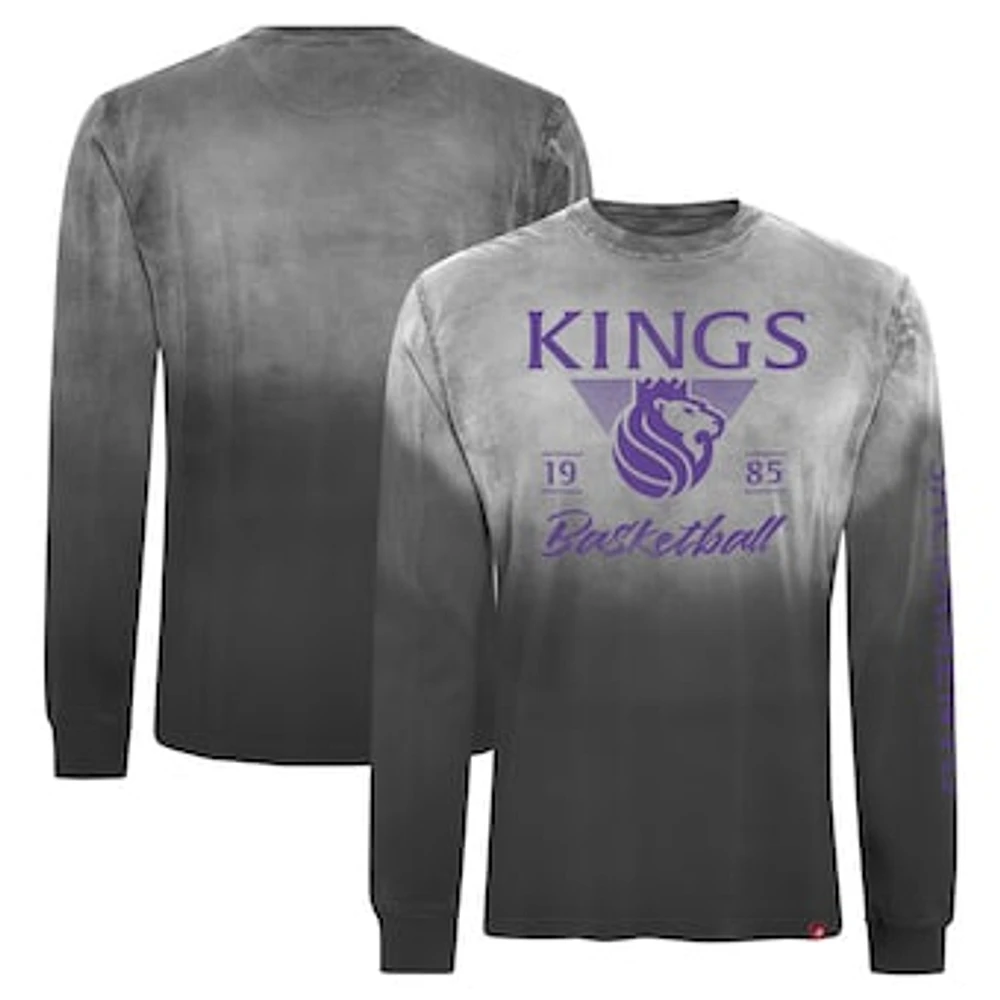 Unisex Sportiqe Black Sacramento Kings Mohave Sun-Dipped Long Sleeve T-Shirt