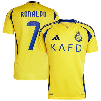 Men's adidas Cristiano Ronaldo Yellow Al-Nassr FC 2024/25 Home Replica Player Jersey