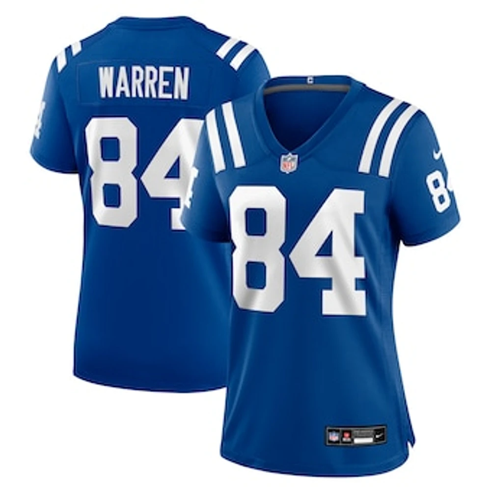 Women's Nike Tyler Warren  Royal Indianapolis Colts Game Jersey