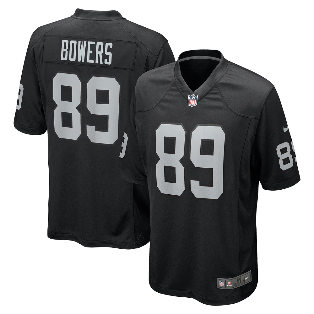 Men's Nike Brock Bowers Black Las Vegas Raiders  Player Game Jersey