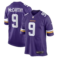 Men's Nike J.J. McCarthy Purple Minnesota Vikings  Player Game Jersey