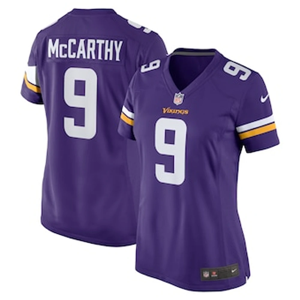 Women's Nike J.J. McCarthy Purple Minnesota Vikings  Player Game Jersey