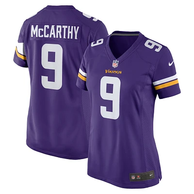 Women's Nike J.J. McCarthy Purple Minnesota Vikings  Player Game Jersey