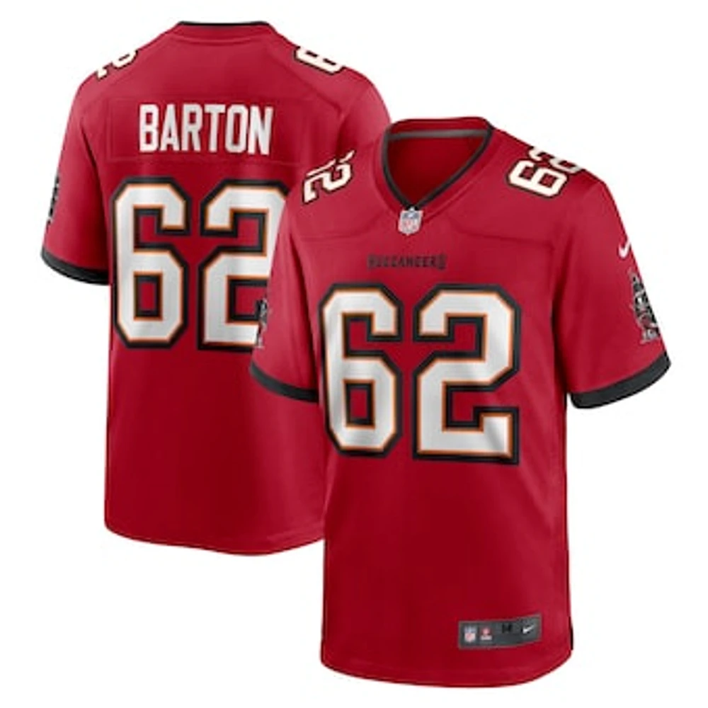 Men's Nike Graham Barton Red Tampa Bay Buccaneers  Player Game Jersey