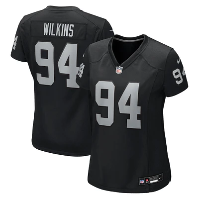 Women's Nike Christian Wilkins Black Las Vegas Raiders Team Game Jersey