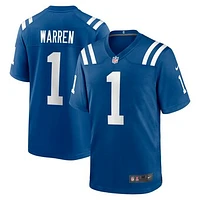Men's Nike Tyler Warren Royal Indianapolis Colts 2025 NFL Draft First Round Pick Game Jersey