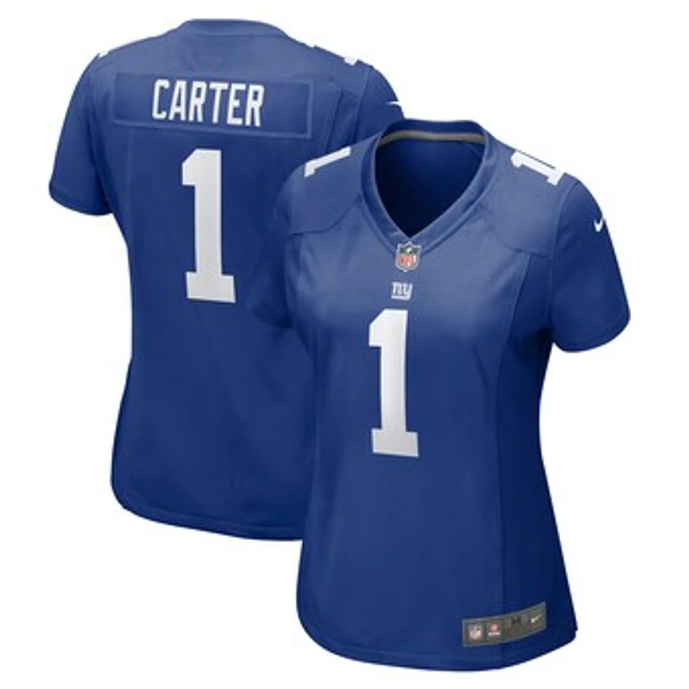 Women's Nike Abdul Carter Royal New York Giants First Round Pick Game Jersey