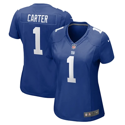 Women's Nike Abdul Carter Royal New York Giants First Round Pick Game Jersey