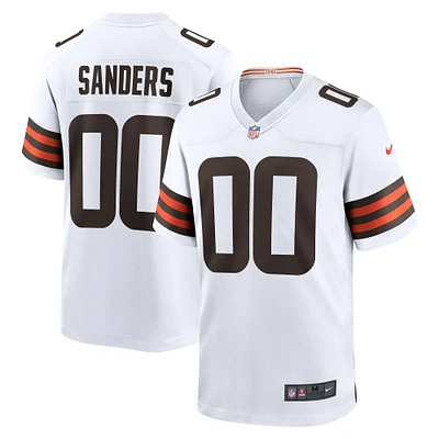 Men's Nike Shedeur Sanders White Cleveland Browns 2025 NFL Draft Game Jersey