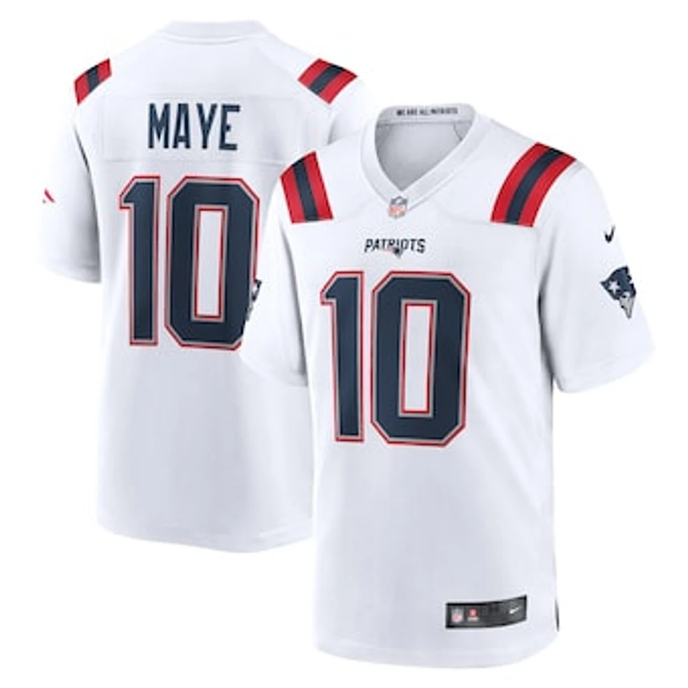 Men's Nike Drake Maye New England Patriots Player Game Jersey