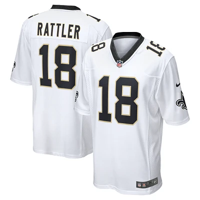 Men's Nike Spencer Rattler White New Orleans Saints  Game Player Jersey