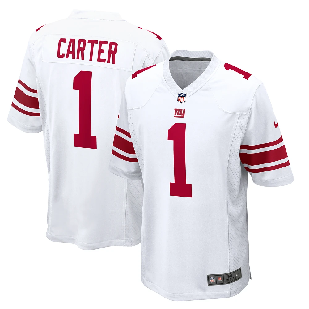 Men's Nike Abdul Carter White New York Giants First Round Pick Game Jersey