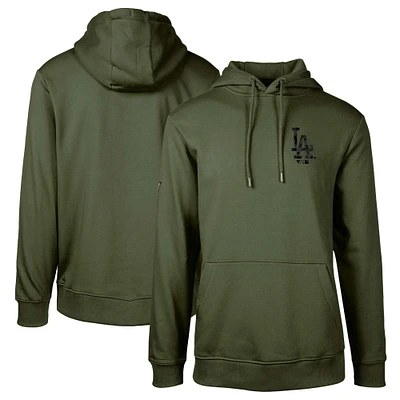 Men's Levelwear Green Los Angeles Dodgers Podium Digital Camo Pullover Hoodie