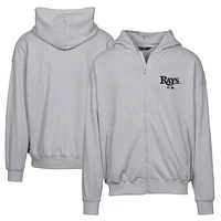 Men's Levelwear Gray Tampa Bay Rays Uphill Digital Camo Full-Zip Hoodie