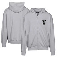 Men's Levelwear Gray Texas Rangers Uphill Digital Camo Full-Zip Hoodie