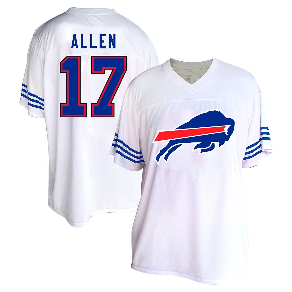 Women's Fanatics Josh Allen White Buffalo Bills Plus Fashion Jersey