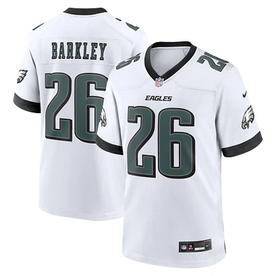 Men's Nike Saquon Barkley  White Philadelphia Eagles Game Jersey