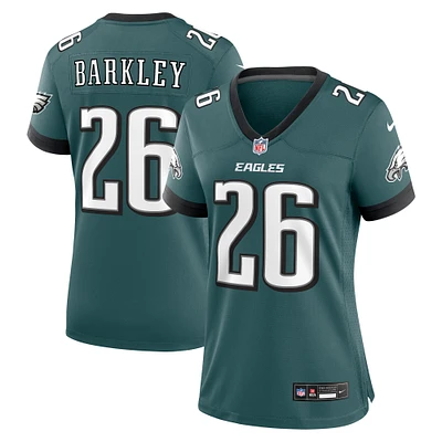 Women's Nike Saquon Barkley Midnight Green Philadelphia Eagles Game Player Jersey