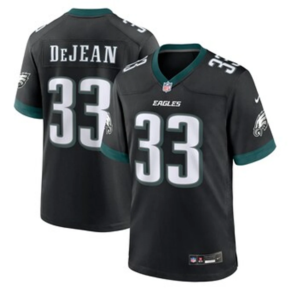 Men's Nike Cooper DeJean Black Philadelphia Eagles 2024 NFL Draft Alternate Player Game Jersey