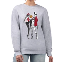 Women's G-III 4Her by Carl Banks Heather Gray Arizona Diamondbacks Baseball Girls Fleece Pullover Sweatshirt