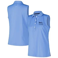 Women's FootJoy Light Blue FedEx St. Jude Championship Sleeveless Polo